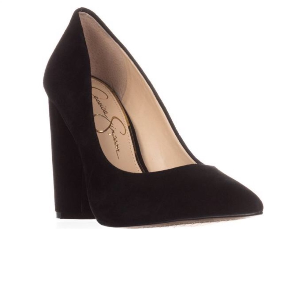 Jessica Simpson Black Suede Pumps